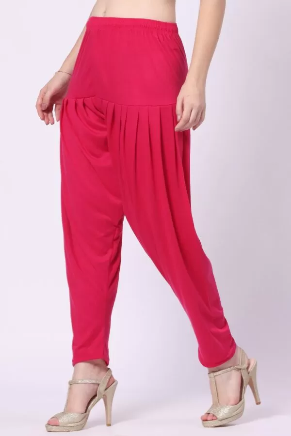 Foryourself Women Red Plain Patiyala Pant
