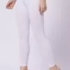 Foryourself Women White Plain Ankle Fit Legging