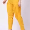 Foryourself Women Yellow Plain Patiyala Pant