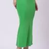 Foryourself Women Parrot Green Plain – Saree Shape Wear