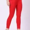 Foryourself Women Red Plain Cigar Pant