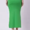 Foryourself Women Parrot Green Plain – Saree Shape Wear