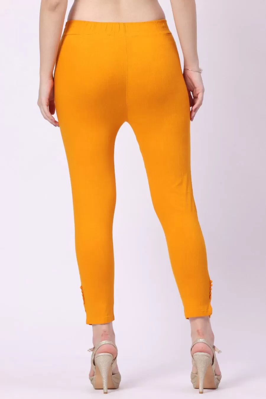 Foryourself Women Mustard Plain Cigar Pant