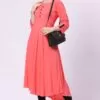 Foryourself Coral With Black Beads Kurti